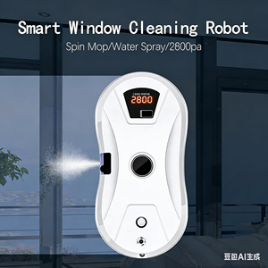 Robot de Limpieza Inteligente <span class=keywords><strong>PORI</strong></span>, Limpiador de Vidrios Eléctrico Inteligente Automático para Interiores/Exteriores, 2 Modos, para Hoteles y Automóviles - Product Image 6