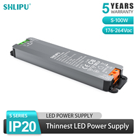 Transformateur LED le plus fin, alimentation à découpage LED, driver LED SMPS 30W 60W 100W 150W 200W 300W 24V 48V PSU pour bande LED