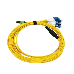 Lõi kép LC sợi cáp quang 1x12/1x6 đa chế độ 12 lõi MPO UPC/APC kết nối LSZH Áo khoác 1310/1550nm cho Wifi 4G 3G - Product Image 2