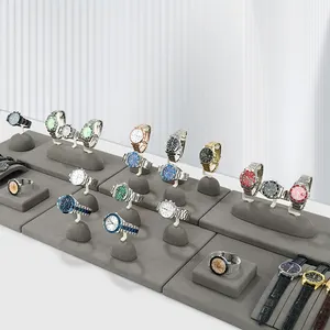 迪古超细纤维定制豪华手表支架支架用于窗口展示的手表展示套