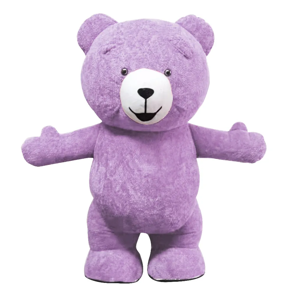 Mascota inflable de oso de peluche, traje popular personalizado, clásico, a la venta, hermoso y colorido, última moda
