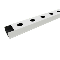 Système hydroponique en PVC, canal NFT carré, couleur noir et blanc, serres agricoles multi-spans pour la culture de plantes à feuilles