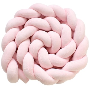 Bajo Precio ajustable bebé recién nacido cómodo mono nudo trenzado de protección almohada <span class=keywords><strong>cuna</strong></span> parachoques - Product Image 1