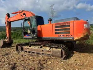 Excavadora de cadenas de servicio pesado Hitachi ZX360H-5G de 36 toneladas con motor Isuzu, brazo reforzado para trituración de rocas en canteras y cucharón de 1.6m de capacidad. - Product Image 2