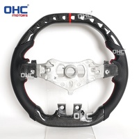 Volant en fibre de carbone véritable pour Dodge Charger Challenger Durango 2011 2012 2013 2014, design plat haut et bas, expédié depuis l'entrepôt américain
