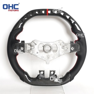 Volante de Fibra de Carbono Real para Dodge Charger Challenger <span class=keywords><strong>Durango</strong></span> 2011 2012 2013 2014, Diseño Plano Superior e Inferior, Envío desde Almacén <span class=keywords><strong>en</strong></span> EE. UU. - Product Image 3