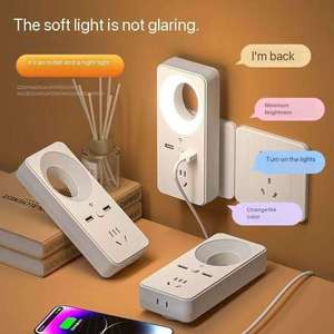 Anochecer al amanecer luz nocturna Sensor <span class=keywords><strong>de</strong></span> luz nocturna enchufe en la pared baño pasillo escaleras cocina dormitorio garaje Led niños luces <span class=keywords><strong>de</strong></span> noche - Product Image 6