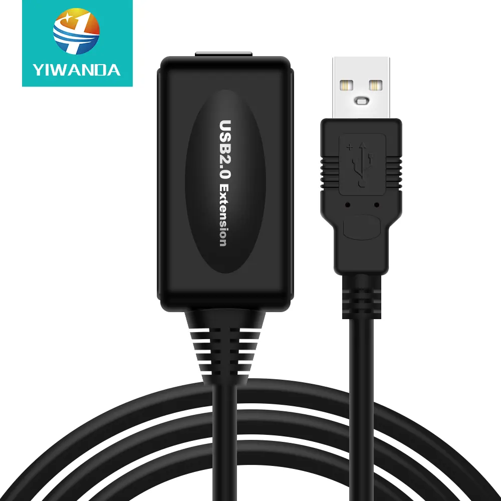 YIWANDA High Speed USB 2.0 A Male to A Female Repeater Cord 15M Long USB Active Extension Cable for PlayStation Xbox Printer
