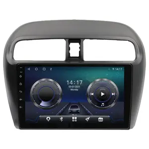 2 Din Mobil Radio Fasia untuk MITSUBISHI Mirage Bintang Ruang 2012 + Stereo GPS DVD Pemain Fitting Instalasi Mount Panel Bezel Frame