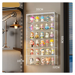 DAYOOH Moderna Scatola Trasparente Pieghevole Antipolvere per Esposizione di Giocattoli e Statuette, Contenitore per Bambole con Apertura Magnetica - Product Image 1