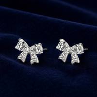 Perhiasan Perak 925 Sterling Model Pir Berhiaskan CZ Anting Tusuk Wanita Elegan Manis Grosir Campuran