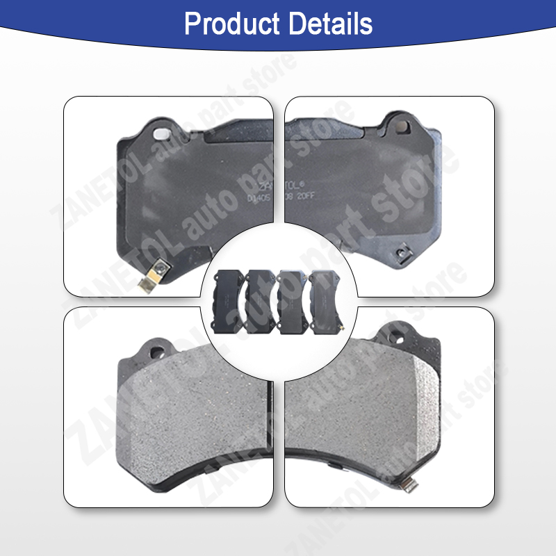 ZANETOL Front Brake Pads Brake Pad Set for Jeep Grand Cherokee WK2
