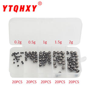 Plombs de pêche à la ligne en plomb, 100 pièces en boîte, pour la pêche en mer et la pêche sur les rochers, accessoires de pêche durables et fonctionnels - Product Image 4