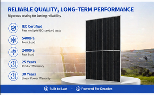Panel Solar Bifacial Trina Solar <span class=keywords><strong>Vertex</strong></span> S de <span class=keywords><strong>400W</strong></span> 500W 600W 670W, Totalmente Negro, de Media Celda, BIPV, Módulo Fotovoltaico de Alta Potencia para Techos Residenciales - Product Image 3