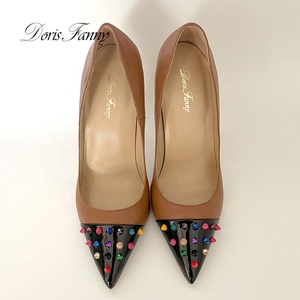 <span class=keywords><strong>Scarpe</strong></span> da <span class=keywords><strong>donna</strong></span> con <span class=keywords><strong>borchie</strong></span> multicolori <span class=keywords><strong>scarpe</strong></span> eleganti in vera pelle - Product Image 4