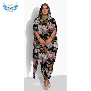 Toub soudanais pour femmes, mariage, impression numérique personnalisée suisse, tissu floral soudanais, voile transparent, écharpes ethniques, châles, design floral le plus récent - Product Image 5