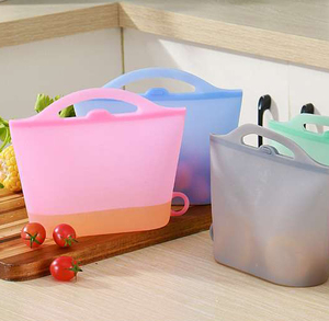 Custom Wholesale Eco-Friendly Multifunction Square Minimalist Food Grade Kitchen Storage <b>Bags</b> Mini Silicone <b>Bag</b> - Product Image 1
