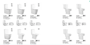 15YRS OEM/ODM Experience Sanitary Ware Toilet Bathroom Wc Toilet Bowl Ceramic Washdown 1 Piece Toilet Set