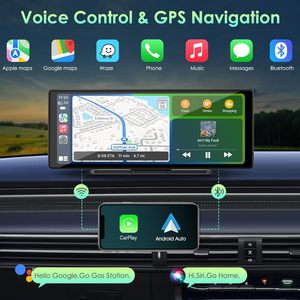 2K inalámbrico <span class=keywords><strong>Apple</strong></span> 10,26 "coche portátil CarPlay Android Auto FM pantalla táctil Radio receptor coche estéreo GPS cámara de respaldo - Product Image 3