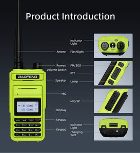 BAOFENG Bộ Đàm Chuyên Nghiệp P15UV Bộ Thu Phát <span class=keywords><strong>UHF</strong></span> <span class=keywords><strong>VHF</strong></span> <span class=keywords><strong>FM</strong></span> Băng Tần Kép Tầm Xa Công Suất Cao 10W Bộ Thu Phát CB Ham Hai Chiều - Product Image 6