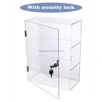 Benutzer definierte klare Acryl vitrine, die klare Acryl vitrine mit Schloss verriegelt