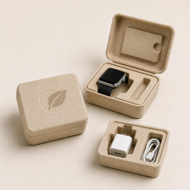 Environmentally Paper Unique Design Molded Molded Paper Pulp Packaging Box Custom for Electronics Commercial Party