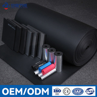 Lámina de Aislamiento de Espuma de Goma Negra de PVC Zhongjia, Rollo de 10-30 mm de Espesor, Insonorizante, Resistente al Fuego, Ecológica, Diseño Moderno