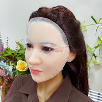 Masque facial en tissu Tencel polyester à tissage uni, application facile, pour soins de la peau à domicile, idéal pour les débutants, contrôle du sébum, Proyons CALT23-H