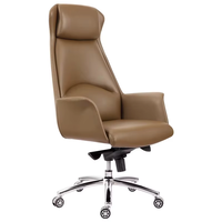 Chaise élévatrice moderne de luxe Mobilier de bureau de haute qualité PDG Patron Gestionnaires Maille en cuir synthétique en acier inoxydable Usage domestique