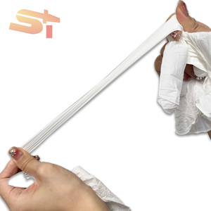 SIKE Guantes de Trabajo Desechables de Nitrilo, 100 Piezas, Blancos, Antideslizantes, Sin Polvo, Sin Silicona, Dedos Texturizados, Para Uso en Caja Seca - Product Image 2