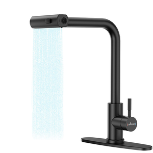 Modern <strong>Single</strong>-Handle Brass <strong>Kitchen</strong> <strong>Faucet</strong> - Pull-Out <strong>Sprayer</strong> with Ceramic Valve Core - Product Image 2