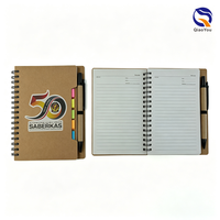 Carnet à spirales A6 en papier kraft ligné, format mini de poche, pour la prise de notes quotidiennes et les mémos de voyage, vente en gros