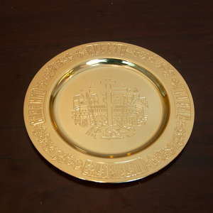 Calice Sacro Decorativo per Chiesa Cattolica Ortodossa, Coppa d'Oro della Vita con Motivo a Foglia d'Uva, Calice Cerimoniale - Product Image 3