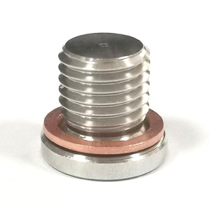 Stainless Steel M12X1.5 Oil <b>Plug</b> With Copper Washer Internal Hex Car Auto Fastener - Product Image 3