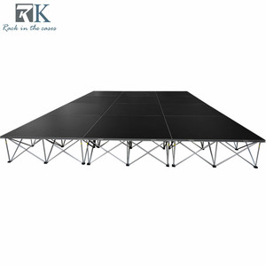 Durable Outdoor Folding Stage Riser Event Easy Install 4x4ft Mobile Concerts Stage Platform - Product Image 1