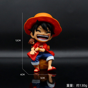 Figuras de Anime de ONE PIECE de 12 cm, Lindos Personajes de Luffy, Zoro y <span class=keywords><strong>Sanji</strong></span> en Pose de Risa, Decoración para Escritorio o Auto, Juguetes Coleccionables para Fans - Product Image 6
