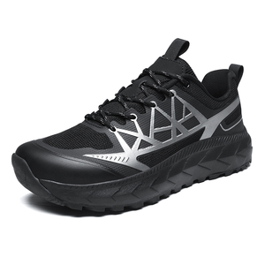 Chaussures de trail géométriques durables pour hommes et femmes, grandes tailles US 13 14 EU 47 48, avec empeigne <span class=keywords><strong>en</strong></span> mesh, antidérapantes pour terrains accidentés - Product Image 2