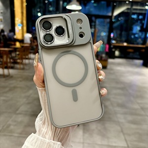 Custodia per telefono magnetica opaca con supporto per obiettivo <span class=keywords><strong>Cover</strong></span> protettiva per <span class=keywords><strong>iPhone</strong></span> 17 17 Pro 17 Pro Max 17 Air 16 15 14 12 <span class=keywords><strong>11</strong></span> - Product Image 6