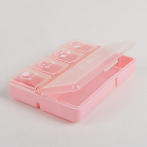 プラスチック製ピルケース卸売り毎日使用プラスチック製ピルボックスカッター付き - Product Image 5