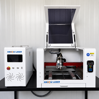 Machine de découpe laser à fibre de précision à contrôle facile XT-4040 CNC AI pour la découpe de plaques signalétiques métalliques/litaines et de petites pièces