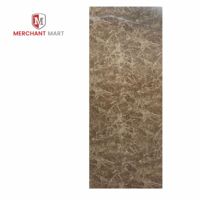Feuille de marbre de panneau de mur de PVC de revêtements UV imperméables à haute brillance pour la décoration intérieure de salle de bains