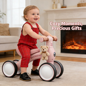 Vente en gros d'usine, vélo d'équilibre pour enfants à 4 roues, voiture à roulettes pour bébé de 1 à 3 ans - Product Image 3