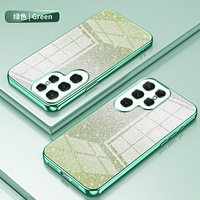 Coque de téléphone en TPU avec effet de paillettes dégradées électro-plaquées pour Samsung Galaxy S26 Ultra, protection antichoc souple