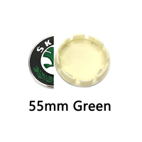 56mm 60mm 65mm Noir Vert ABS pour enjoliveurs de roue de voiture Skoda Octavia Superb Fabia Yeti A5 A7 Rapid Roomster Logo