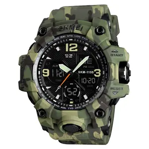Reloj de Pulsera Skmei Top Cool Demin Negro Analógico Digital para Hombre, Relojes Resistentes a los Golpes para Hombre de Lujo - Product Image 4