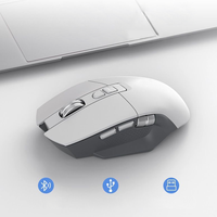 Souris de jeu sans fil USB ergonomique personnalisée de haute qualité, rechargeable, optique, double mode, pour joueurs, 4800 DPI, souris de jeu pour ordinateur