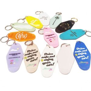 Wholesale Cheap Colorful Plastic <b>Custom</b> Printing Hotel <b>Keychain</b> Blank Keytag Promotional Keychains & Carabiners Hotels Motels - Product Image 2