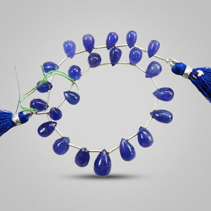Perles en Tanzanite Naturelle Bleue de Haute Qualité, Forme Goutte d'Eau Briolette, 75 Carats, 5x7-5x8MM, Certifiées par un Certificat Tierce Partie, Petit Lot en Gros - Product Image 4