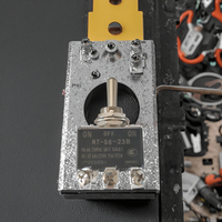 Interrupteur à bascule DPDT métallique 6 broches 6A 250V certifié CE ON-OFF-ON pour équipement électrique