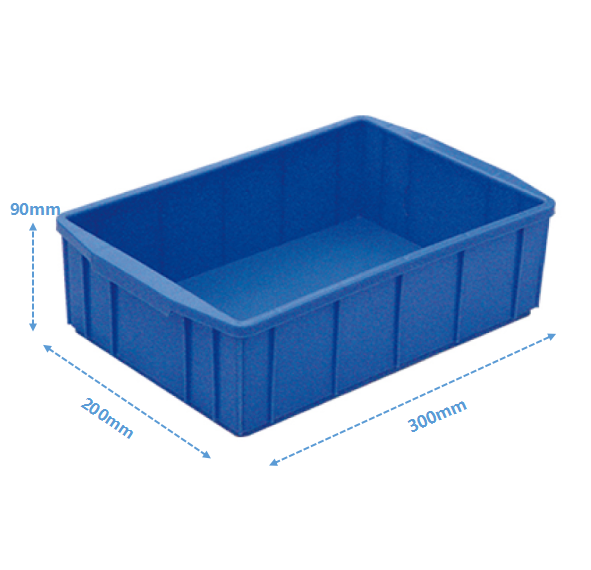 Small Parts Organizer Box | Stackable & Nestable Plastic Storage Case for Electronics & Multi-Function Use